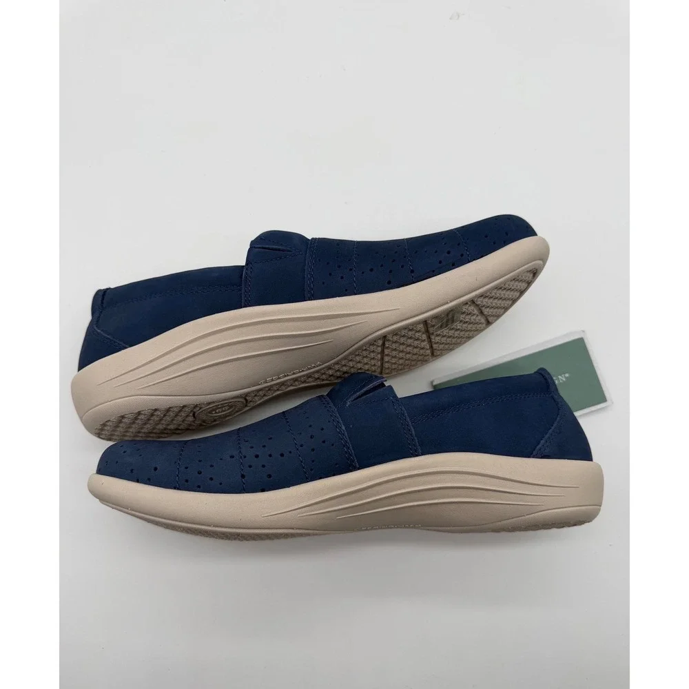 Revitalign Ridgeway Picasso Navy Blue Slip On Shoes Womens 8.5B